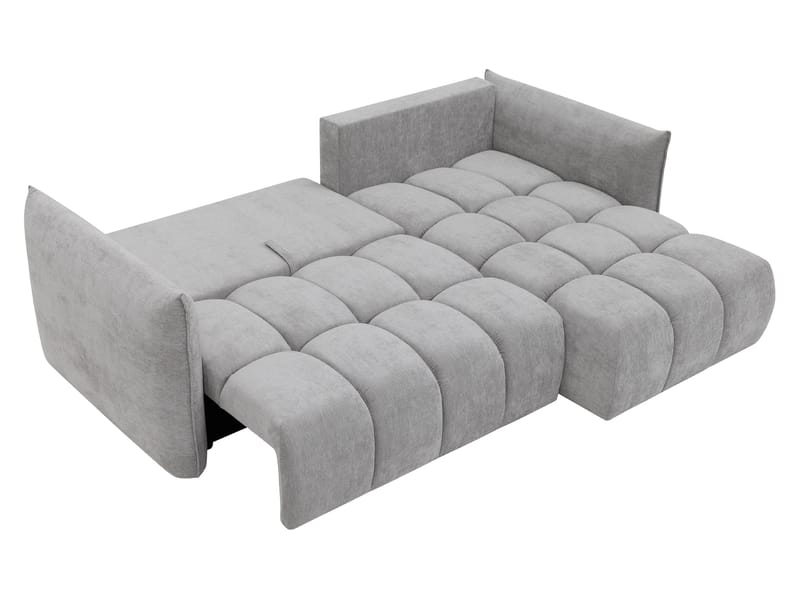 Aldvian 3-sits Bäddsoffa med divan - grå - Möbler - Vardagsrum - Bäddsoffor - Hörnbäddsoffa