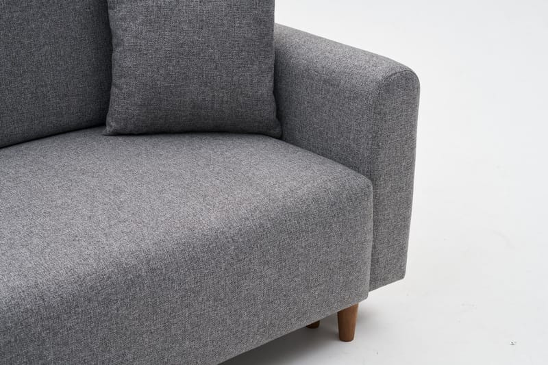 Alfie 4-sits Bäddsoffa med Divan Grå - Möbler - Vardagsrum - Bäddsoffor