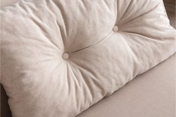 Alfredton 2-sits Bäddbar Fällbar Bäddsoffa i Tyg med Metallben - Ljusbeige - Möbler - Vardagsrum - Bäddsoffor