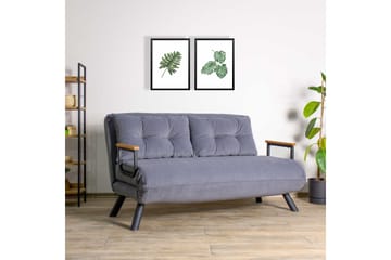Alfredton Bäddsoffa 2-sits 120x185 - Grå - Möbler - Vardagsrum - Bäddsoffor