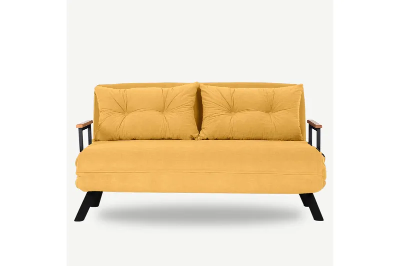Alfredton Bäddsoffa 2-sits 175x133 cm - Senapsgul - Möbler - Vardagsrum - Bäddsoffor