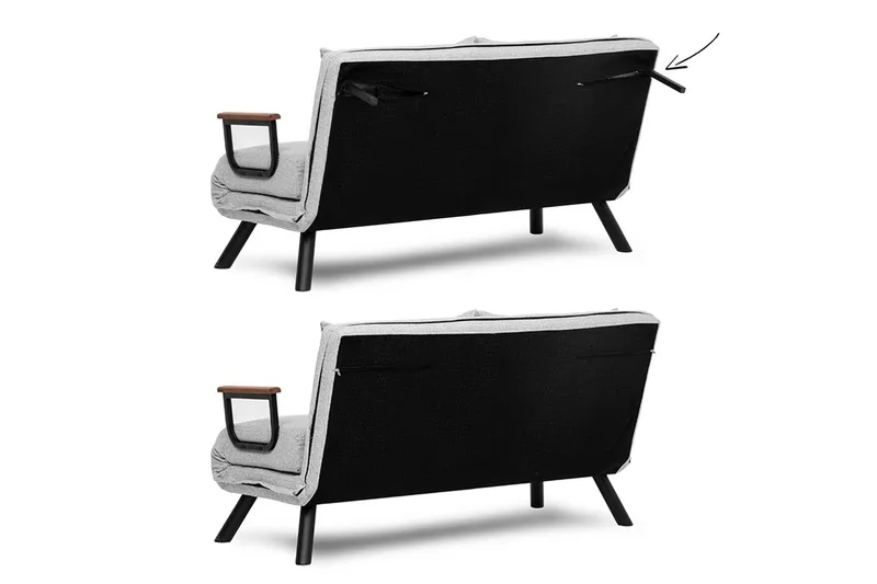 Alfredton Bäddsoffa - Grå - Möbler - Vardagsrum - Bäddsoffor