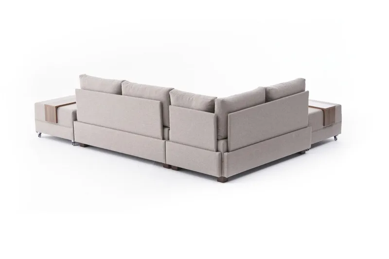 Algeria Bäddsoffa m. Divan 4-sits 140x190 - Cream - Möbler - Vardagsrum - Bäddsoffor