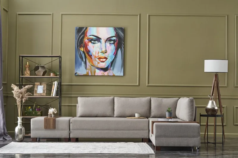 Algeria Bäddsoffa m. Divan 4-sits 140x190 - Cream - Möbler - Vardagsrum - Bäddsoffor