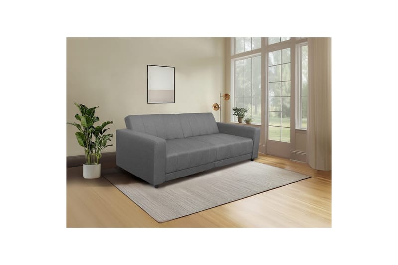 Allie Bäddsoffa 3-sits - Grå - Möbler - Vardagsrum - Bäddsoffor