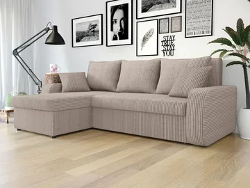 Alvared 3-sits Bäddsoffa med divan och förvaring - Möbler - Vardagsrum - Bäddsoffor - Hörnbäddsoffa