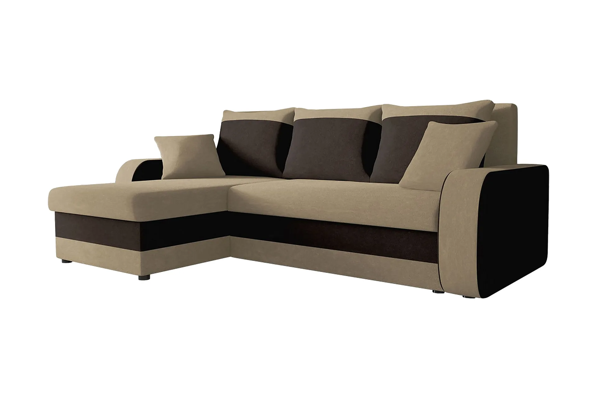 Alvared 3-sits H&ouml;rnb&auml;ddsoffa Universal - Beige/Brun