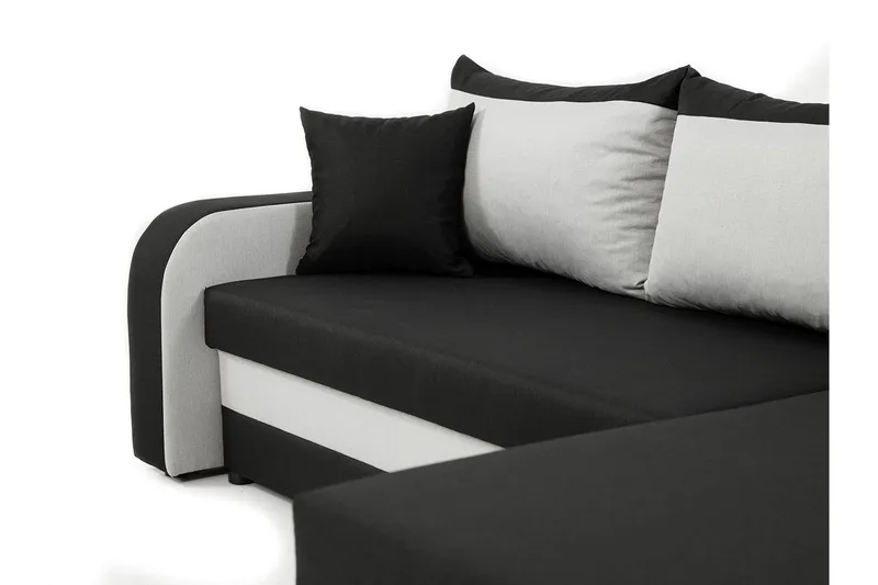 Alvared 3-sits Hörnbäddsoffa Universal - Blå/Vit - Möbler - Vardagsrum - Bäddsoffor
