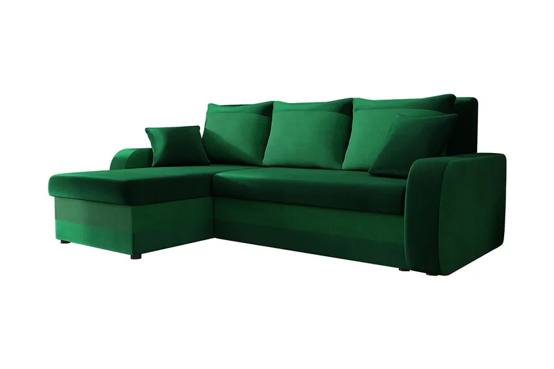 Alvared 3-sits Hörnbäddsoffa Universal - Grön - Möbler - Vardagsrum - Bäddsoffor
