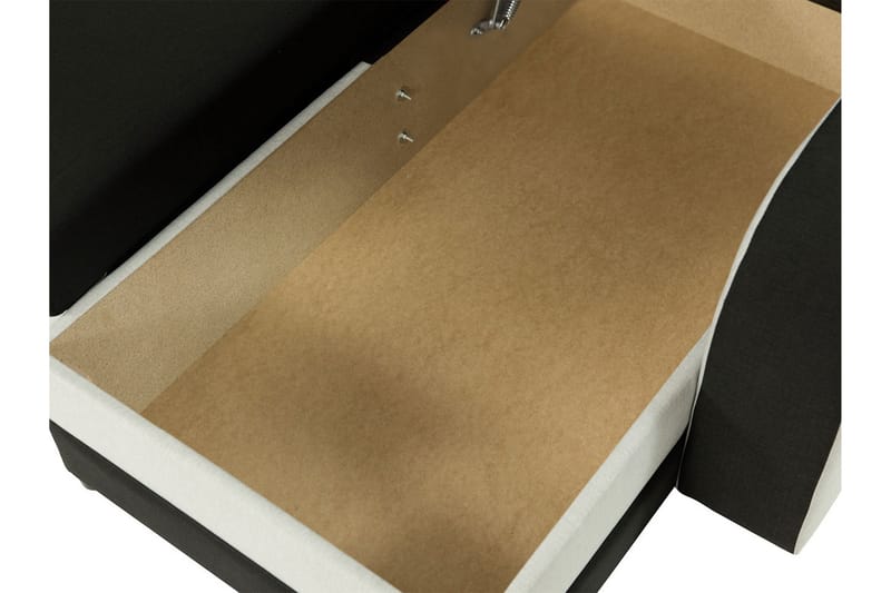 Alvared 3-sits Hörnbäddsoffa Universal - Svart/Grå - Möbler - Vardagsrum - Bäddsoffor