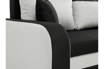 Alvared 3-sits Hörnbäddsoffa Universal - Svart/Grå - Möbler - Vardagsrum - Bäddsoffor