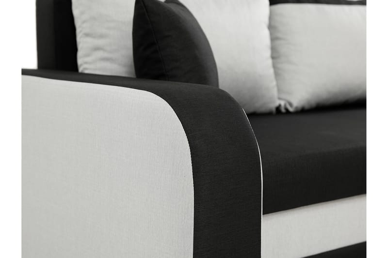 Alvared 3-sits Hörnbäddsoffa Universal - Vit/Röd - Möbler - Vardagsrum - Bäddsoffor