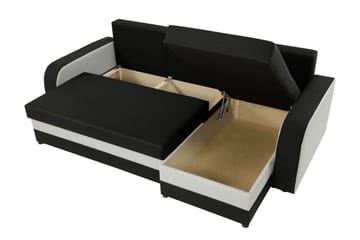 Alvared 3-sits Hörnbäddsoffa Universal - Vit/Röd - Möbler - Vardagsrum - Bäddsoffor