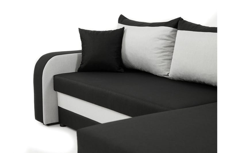 Alvared 3-sits Hörnbäddsoffa Universal - Vit/Röd - Möbler - Vardagsrum - Bäddsoffor