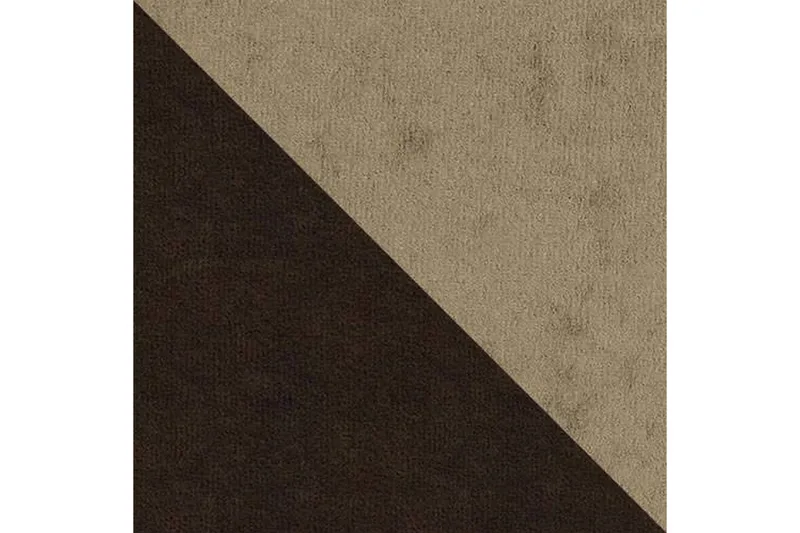 Alvared 4-sits Bäddsoffa med Dubbeldivan med Förvaring - Sammet/Brun/Beige - Möbler - Vardagsrum - Bäddsoffor - U bäddsoffa