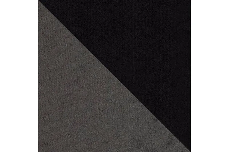 Alvared 4-sits Bäddsoffa med Dubbeldivan med Förvaring - Sammet/Grå/Svart - Möbler - Vardagsrum - Bäddsoffor - U bäddsoffa