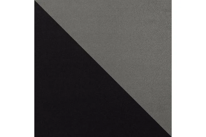 Alvared 4-sits Bäddsoffa med Dubbeldivan med Förvaring - Sammet/Svart/Grå - Möbler - Vardagsrum - Bäddsoffor - U bäddsoffa