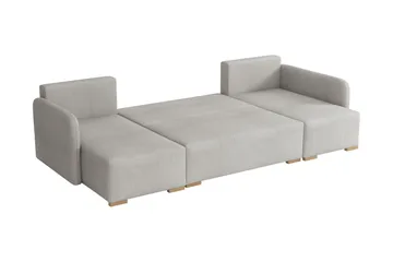 Amelus Bäddsoffa Dubbeldivan 4-sits - Brun - Möbler - Vardagsrum - Bäddsoffor - U bäddsoffa