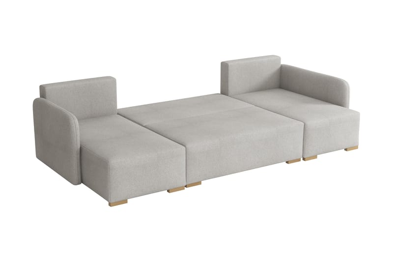 Amelus Bäddsoffa Dubbeldivan 4-sits - Grå - Möbler - Vardagsrum - Bäddsoffor - U bäddsoffa