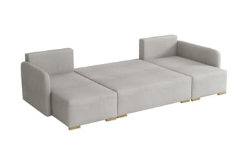 Amelus Bäddsoffa Dubbeldivan 4-sits - Vit - Möbler - Vardagsrum - Bäddsoffor - U bäddsoffa