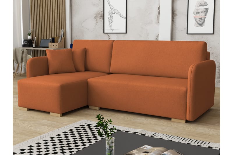 Amelus Bäddsoffa m. Divan 4-sits - Beige - Möbler - Vardagsrum - Bäddsoffor