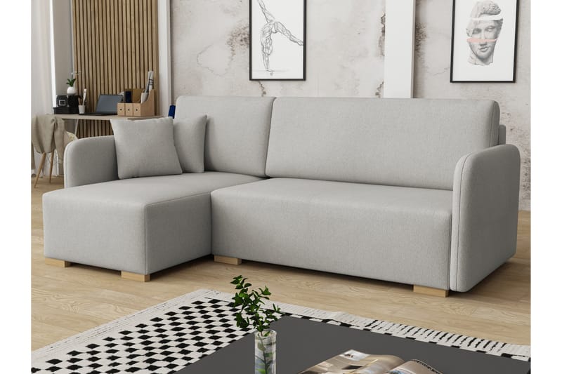 Amelus Bäddsoffa m. Divan 4-sits - Beige - Möbler - Vardagsrum - Bäddsoffor