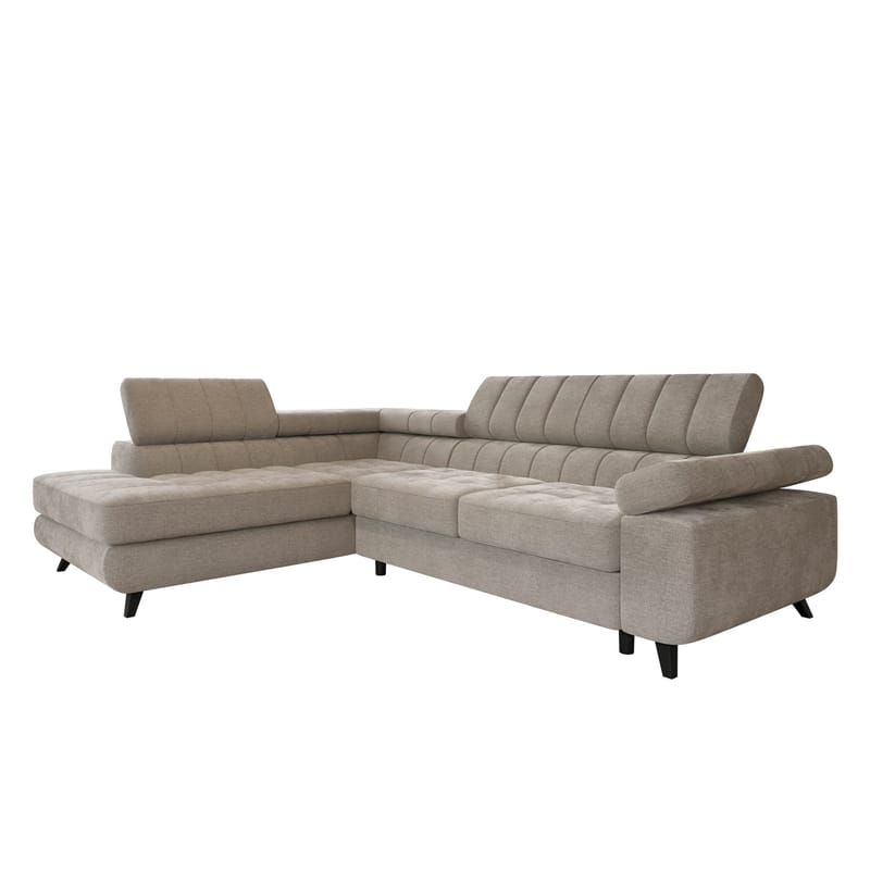 Amshyttan 4-sits Bäddsoffa med Schsälong Vänster, Beige