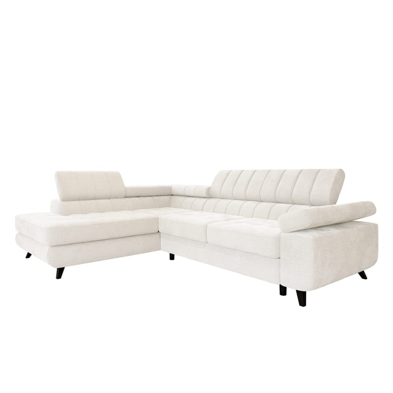 Amshyttan 4-sits Bäddsoffa med Schsälong Vänster, Vit