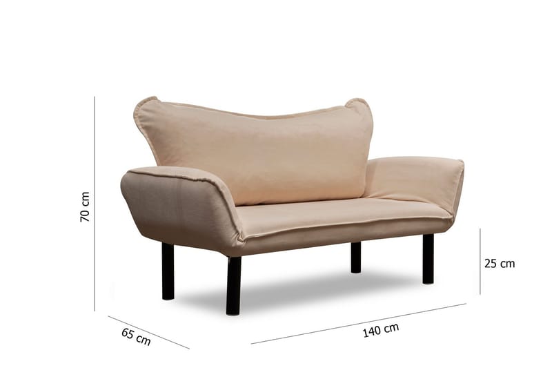 Annabelle Bäddsoffa 2-sits - Beige - Möbler - Vardagsrum - Bäddsoffor