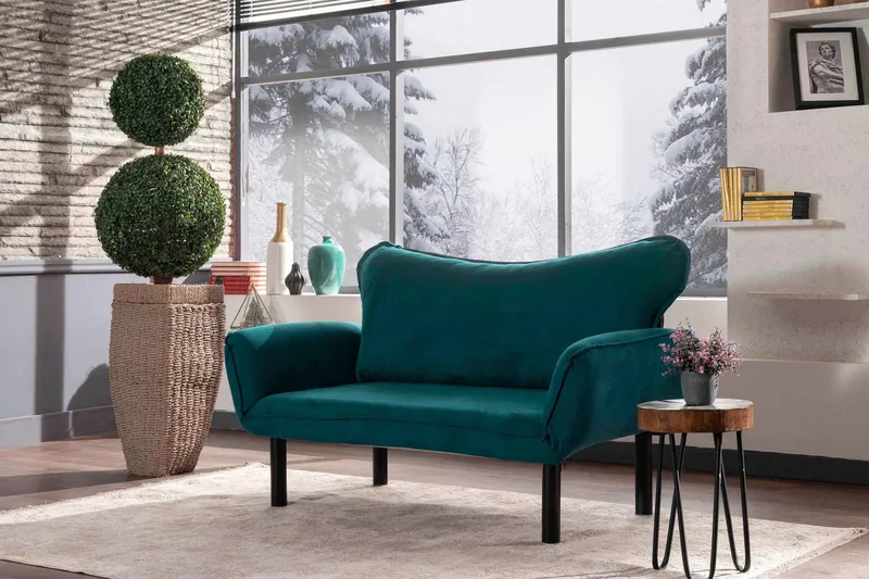 Annabelle Bäddsoffa 2-sits - Blågrön - Möbler - Vardagsrum - Bäddsoffor