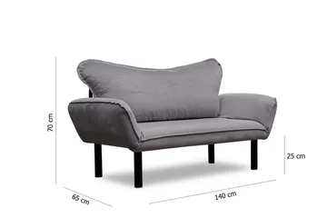 Annabelle Bäddsoffa 2-sits - Grå - Möbler - Vardagsrum - Bäddsoffor