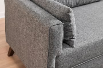 Antigua 3-sits Längsbäddad Bäddsoffa 150x190 cm i Tyg - Grå - Möbler - Vardagsrum - Bäddsoffor