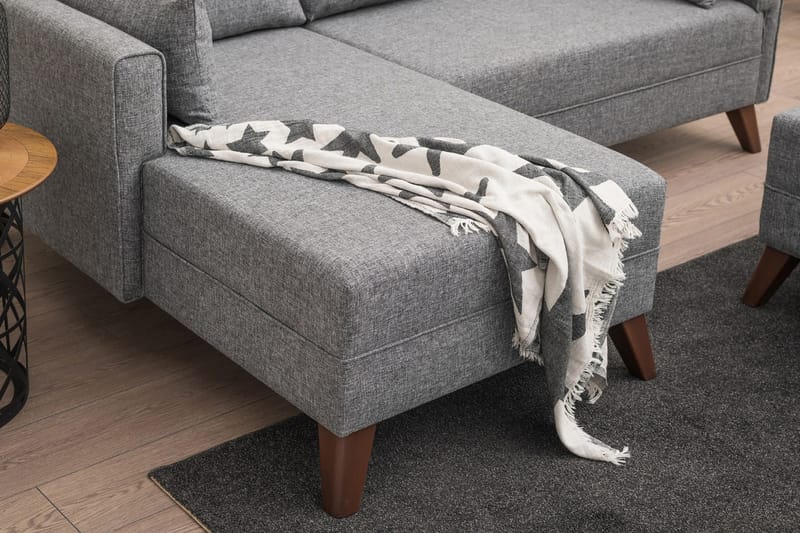 Antigua Divanbäddsoffa Vänster - Grå - Möbler - Vardagsrum - Bäddsoffor - Bäddsoffa divan