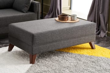 Antigua Mini Bäddsoffa med Divan Vänster - Antracit/Brun - Möbler - Vardagsrum - Bäddsoffor