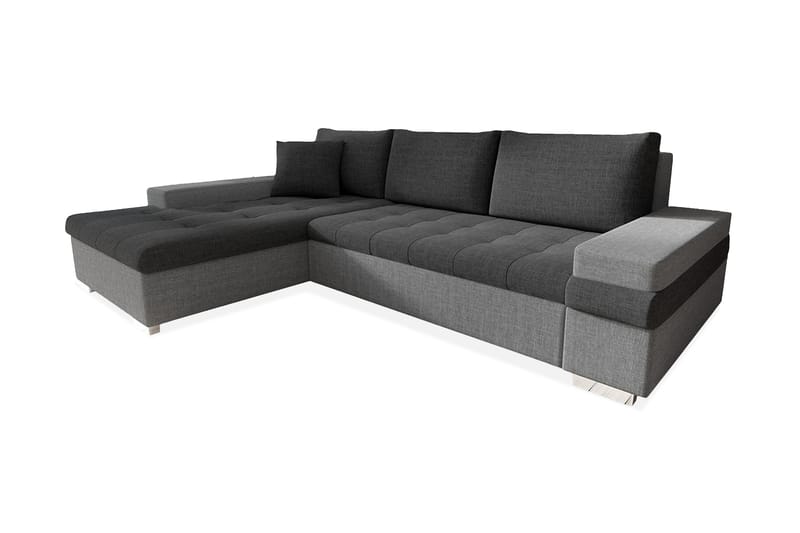 ARETHA Divanbäddsoffa 274x182x83 cm - Grå - Bäddsoffor - Bäddsoffa divan