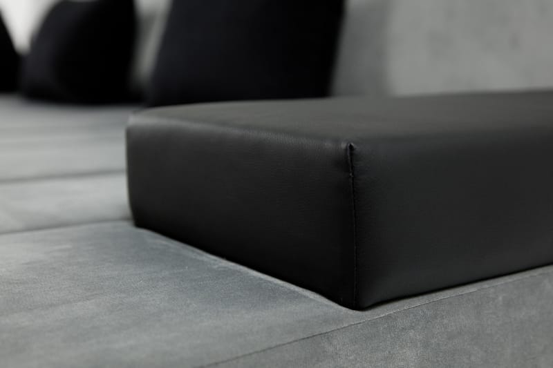 ARETHA Divanbäddsoffa 310x175x83 cm - Grå - Möbler - Vardagsrum - Bäddsoffor