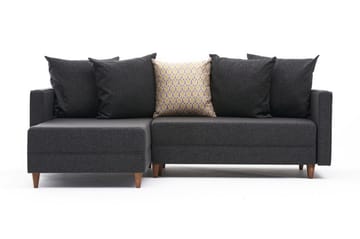 ARRAIDA Bäddsoffa m. Divan 4-sits 192x135 Antracit