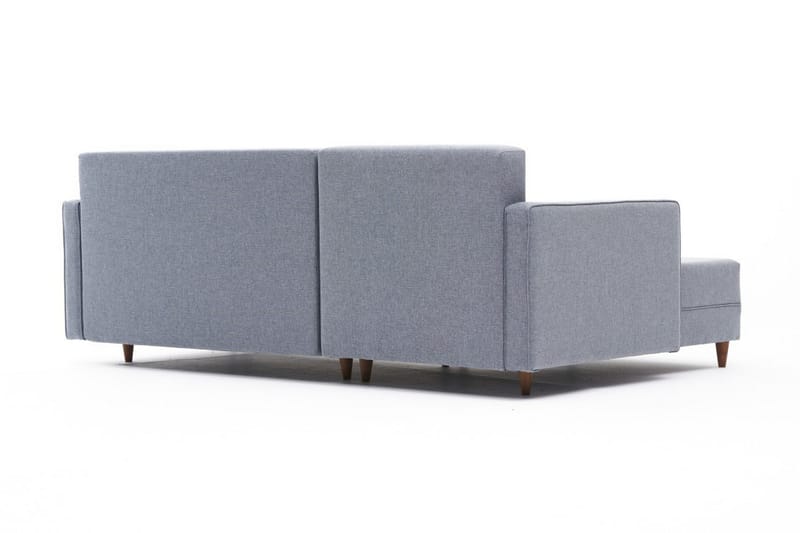 ARRAIDA Bäddsoffa m. Divan 4-sits 192x135 Blå - Möbler - Vardagsrum - Bäddsoffor