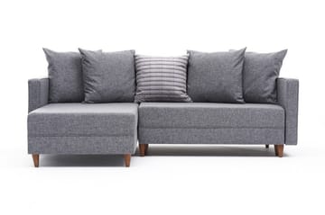 ARRAIDA Bäddsoffa m. Divan 4-sits 192x135 Ljusgrå
