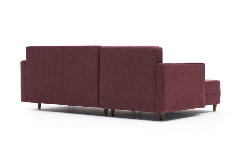 ARRAIDA Bäddsoffa m. Divan 4-sits 192x135 Röd - Möbler - Vardagsrum - Bäddsoffor