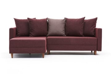ARRAIDA Bäddsoffa m. Divan 4-sits 192x135 Röd