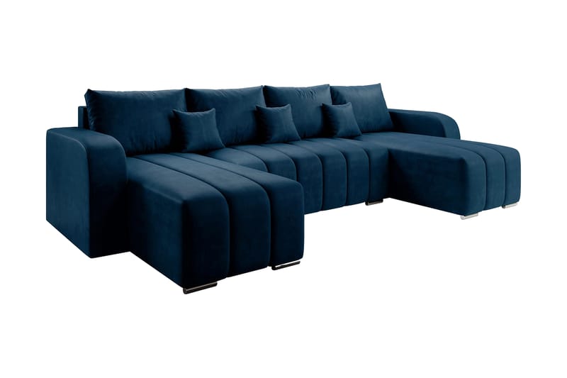 ASTARIZE 8-sits Bäddsoffa Höger - Blå - Möbler - Vardagsrum - Bäddsoffor - U bäddsoffa