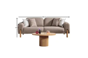 Astran Bäddsoffa 3-sits - Brun - Möbler - Vardagsrum - Bäddsoffor