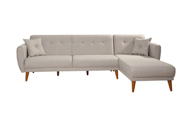 AUCHENCAIRN Bäddsoffa med Divan Höger Vit - Möbler - Vardagsrum - Bäddsoffor