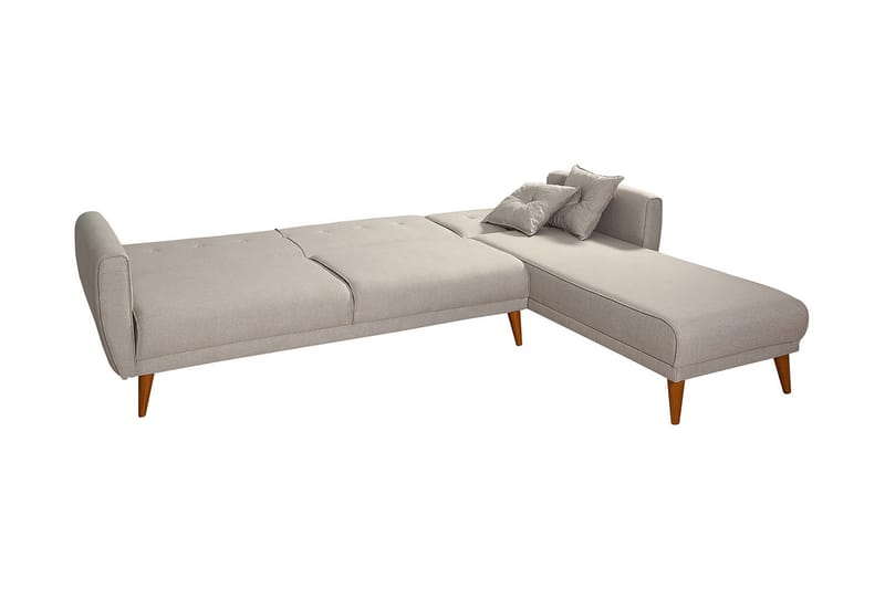 AUCHENCAIRN Bäddsoffa med Divan Höger Vit - Bäddsoffor - Bäddsoffa divan