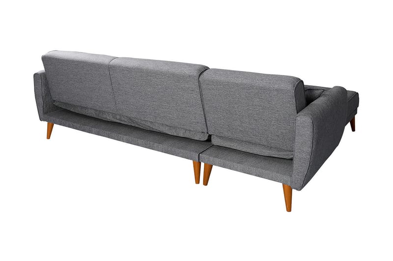 AUCHENCAIRN Bäddsoffa med Divan Vänster Grå - Möbler - Vardagsrum - Bäddsoffor