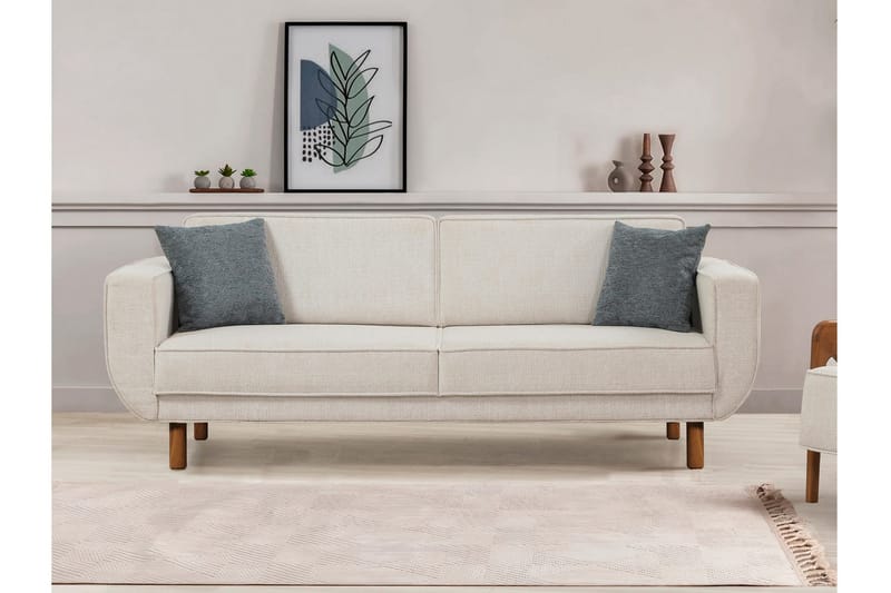 Austen 3-sits Bäddsoffa - Creme - Möbler - Vardagsrum - Bäddsoffor