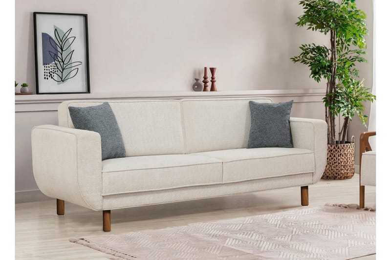 Austen 3-sits Bäddsoffa - Creme - Möbler - Vardagsrum - Bäddsoffor
