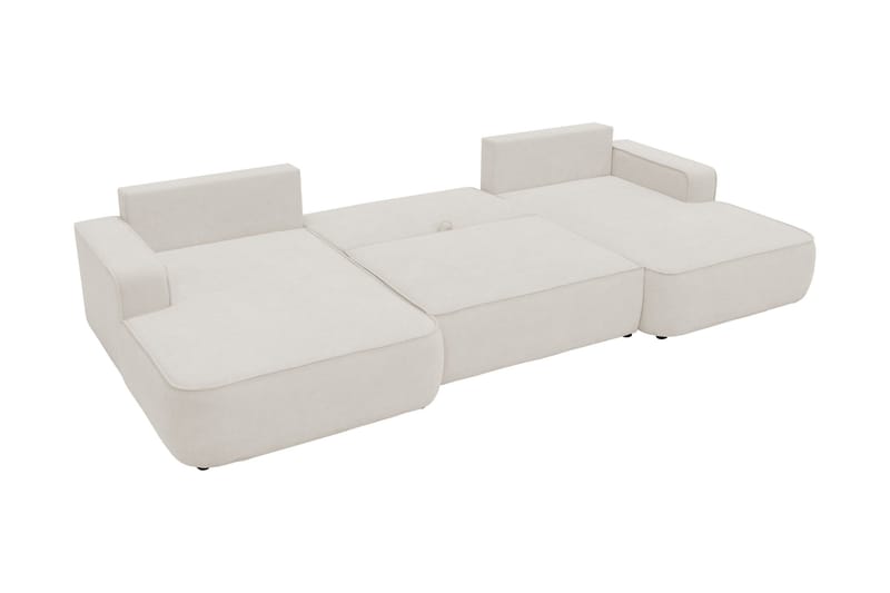 Avignon Bäddsoffa Dubbeldivan 5-sits - Vit - Möbler - Vardagsrum - Bäddsoffor - U bäddsoffa