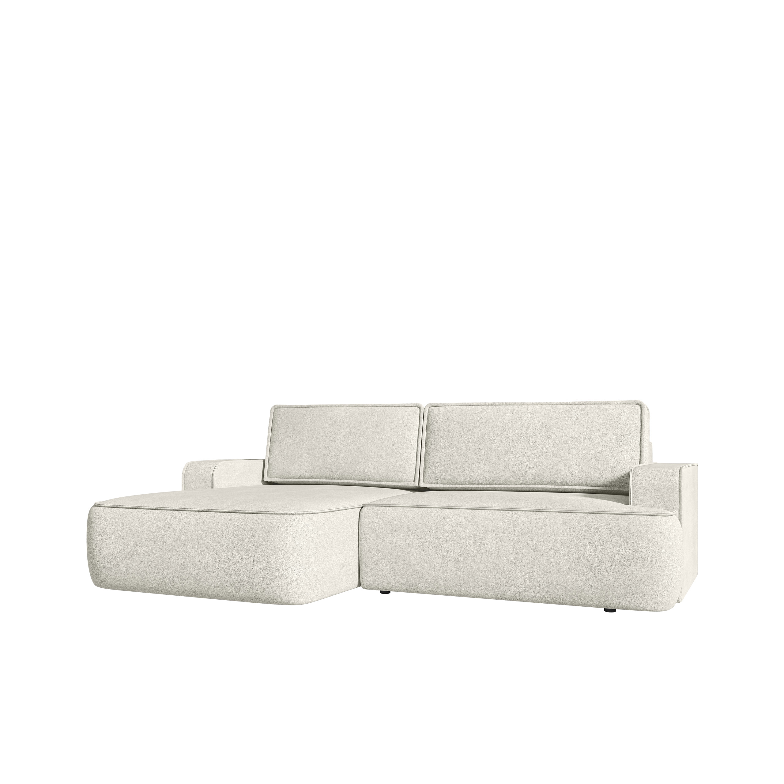 avignon bäddsoffa med divan 3-sits - vit